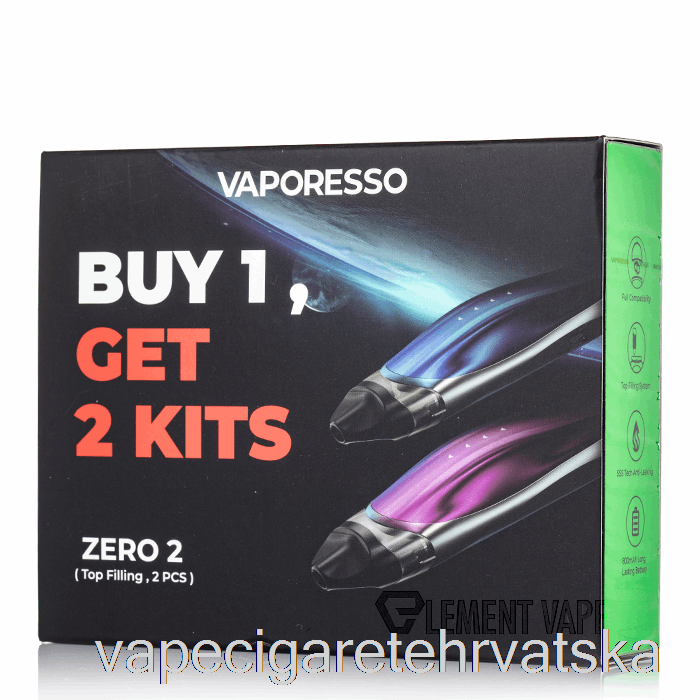 Vape Hrvatska Vaporesso Zero 2 Pod System 2-pack Promocija Crno Plava + Crno Ljubičasta